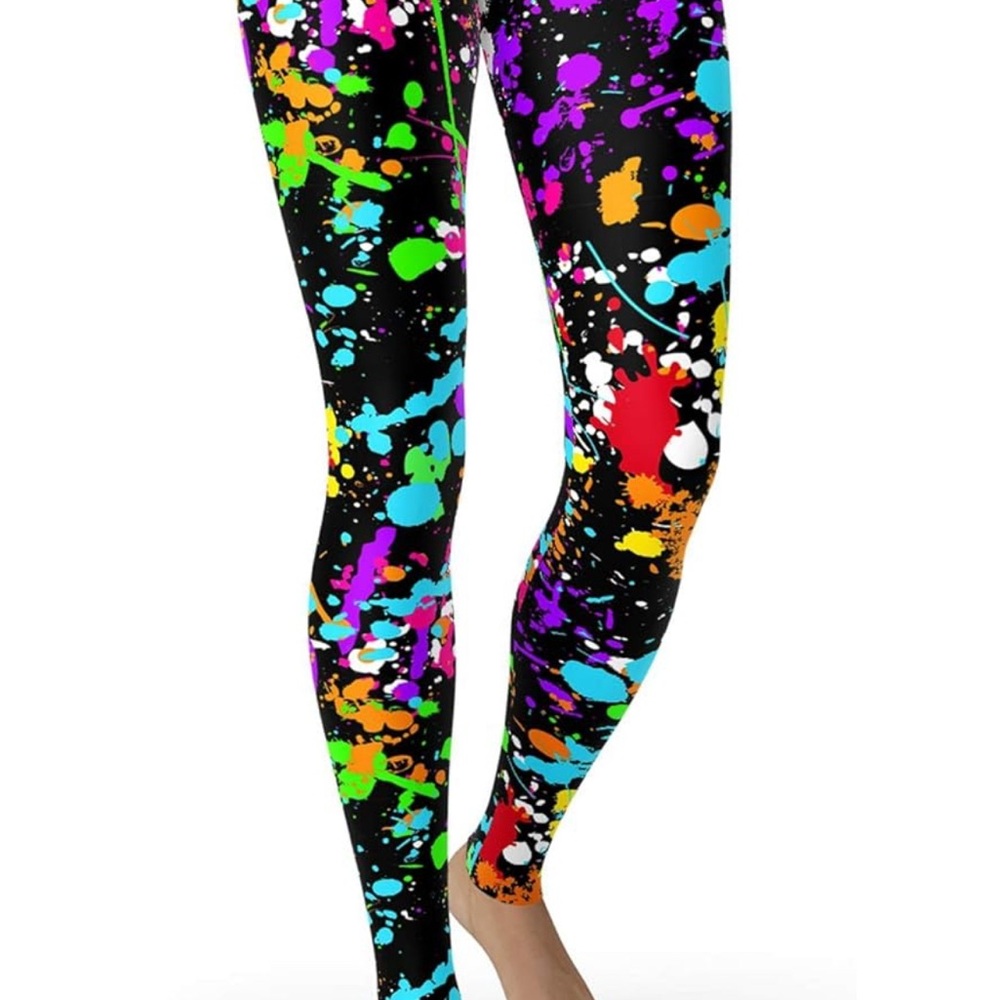 Colorful Splatter Print Women’s Leggings
